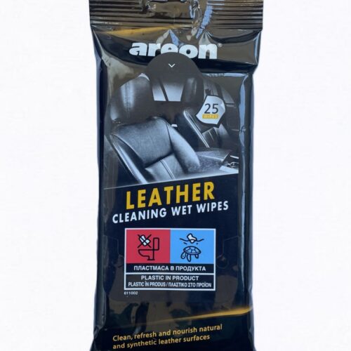 Areon Leather Wipes мокри кърпички за кожен интериор