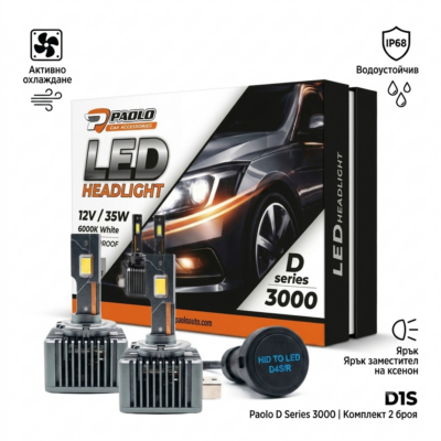 ДИОДНИ КРУШКИ D1S 35W 6000K 2БР К-Т 2601