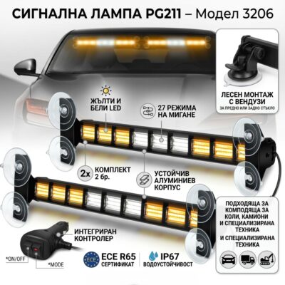 Сигнална лампа PG211 2 бр/к-т