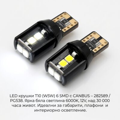 Диодни крушки T10 24V 2бр/к-т PG538