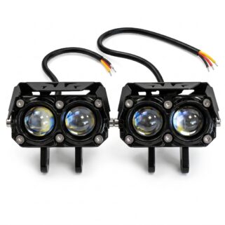 LED халоген за автомобил 12-24V – бяло/жълто
